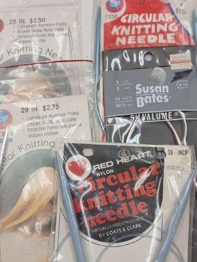 Circular Knitting Needles - Assortment Of Brands & Sizes